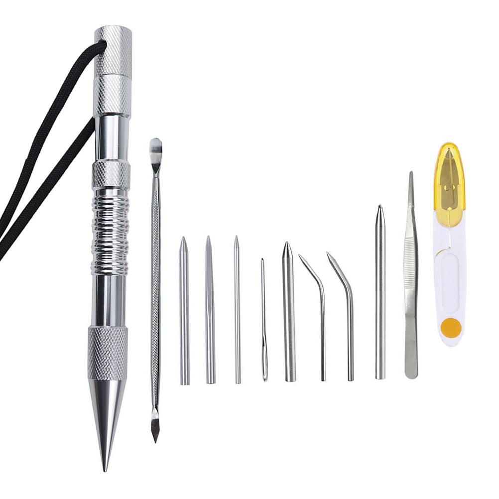 6/12 Pcs Umbrella Rope Knitting Needle Set Nail Paracord Needle Spike with