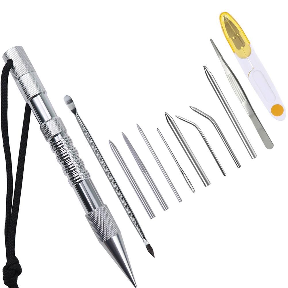 6/12 Pcs Umbrella Rope Knitting Needle Set Nail Paracord Needle Spike with view 8