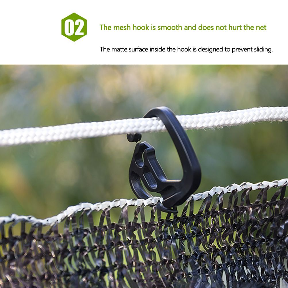 100 Pcs Shading Net Hooks Plastic Hanging Hooks for Greenhouse Shade Fabric view 8