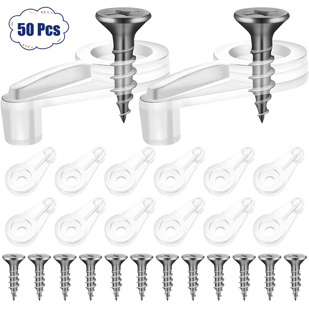 50PCS Glass Retainer Clips Glass Panel Clips Mirror Clips Non Slip Waterproof view 2