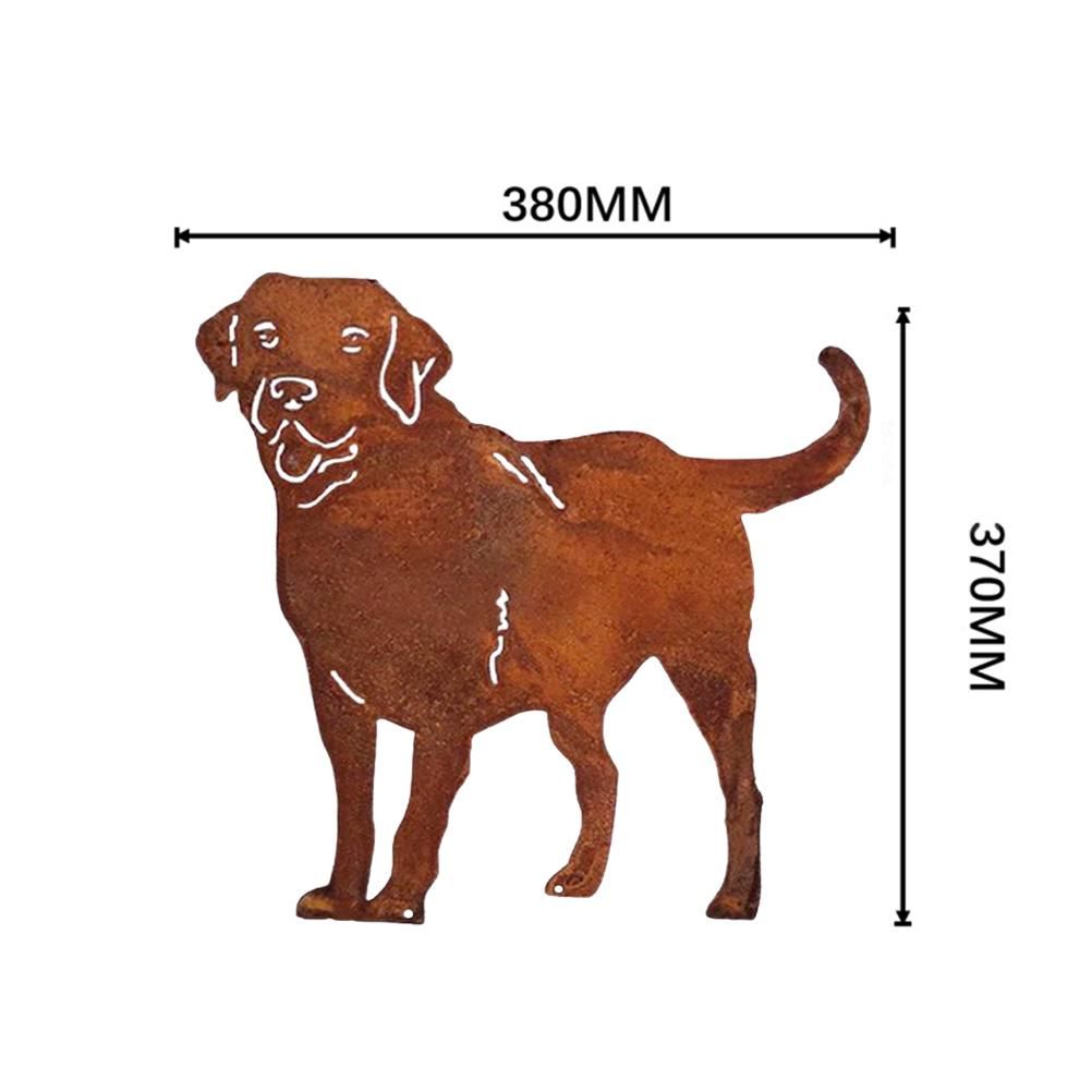 Metal Dog Decorative Garden Stakes Dog Silhouette Garden Decoration for view 2