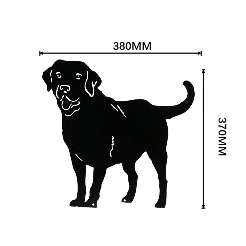 Metal Dog Decorative Garden Stakes Dog Silhouette Garden Decoration for view 2