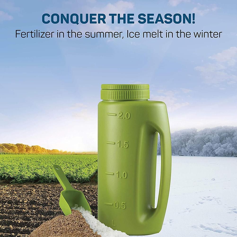 Hand Held Spreader Hand Spreader Shaker Fertilizer Salt Spreader Ice Salt view 5