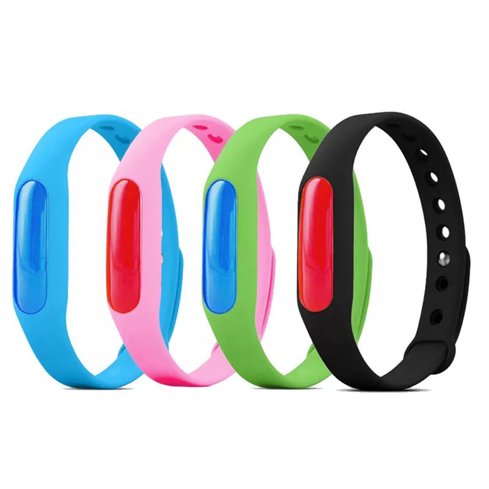 6Pcs Random Silicone Mosquito Repellent Bracelets Waterproof Anti Mosquito