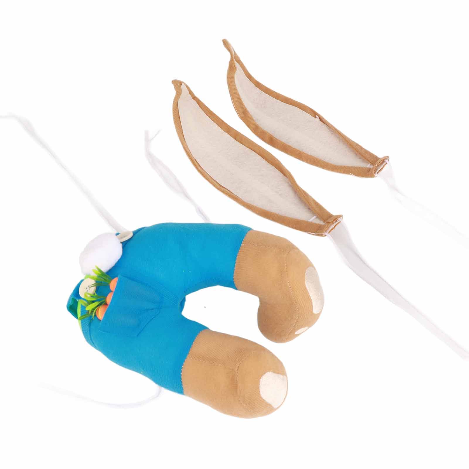 Easter Bunny Wreath Bunny Butt Ears Wreath Cartoon Bunny Shape Wreath Easter view 3