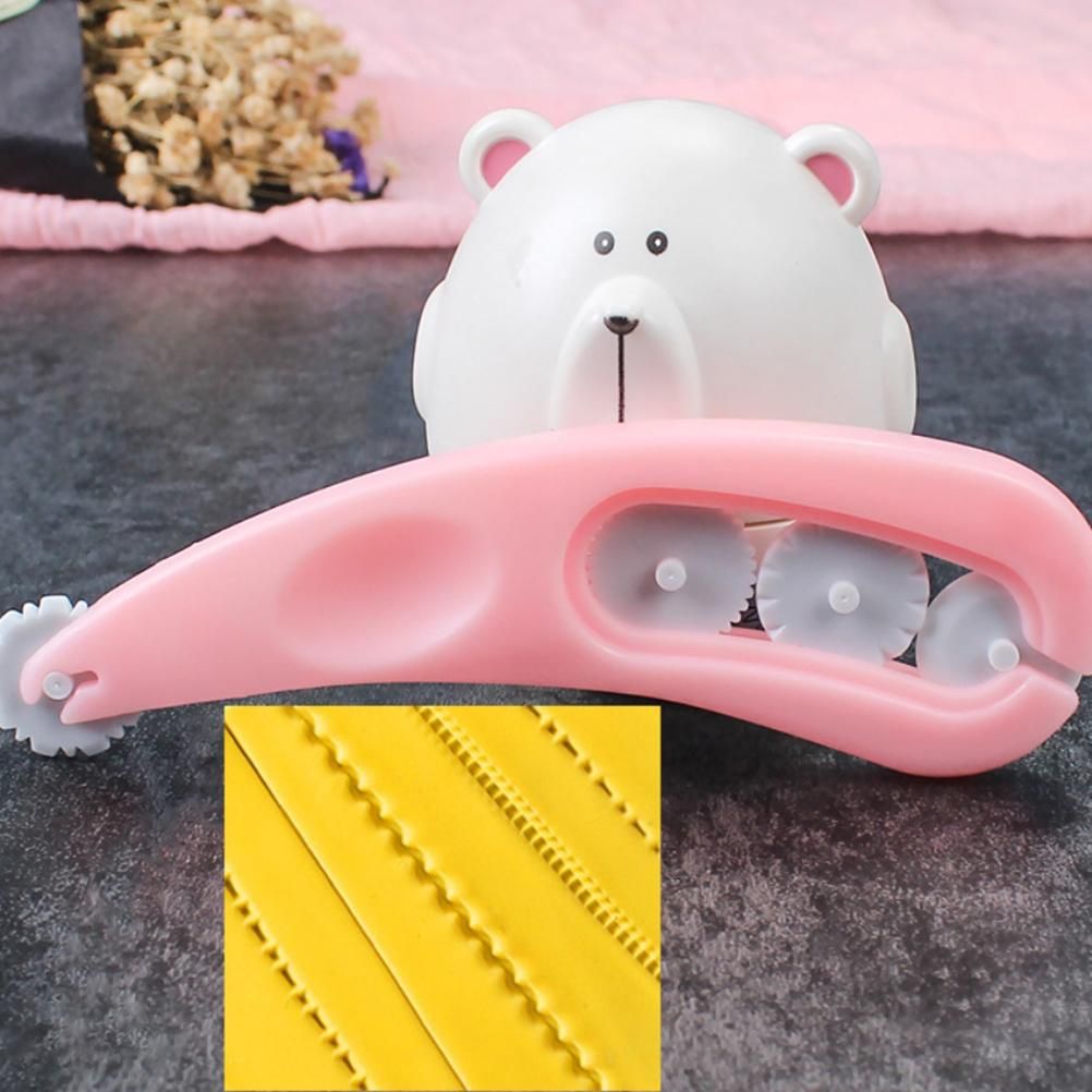 4PCS Fondant Cutter Embossing Rolls Cake Decorating Tool Fondant Roller for view 3