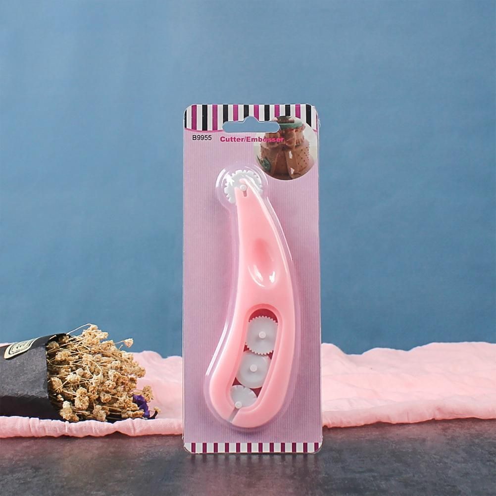 4PCS Fondant Cutter Embossing Rolls Cake Decorating Tool Fondant Roller for view 5