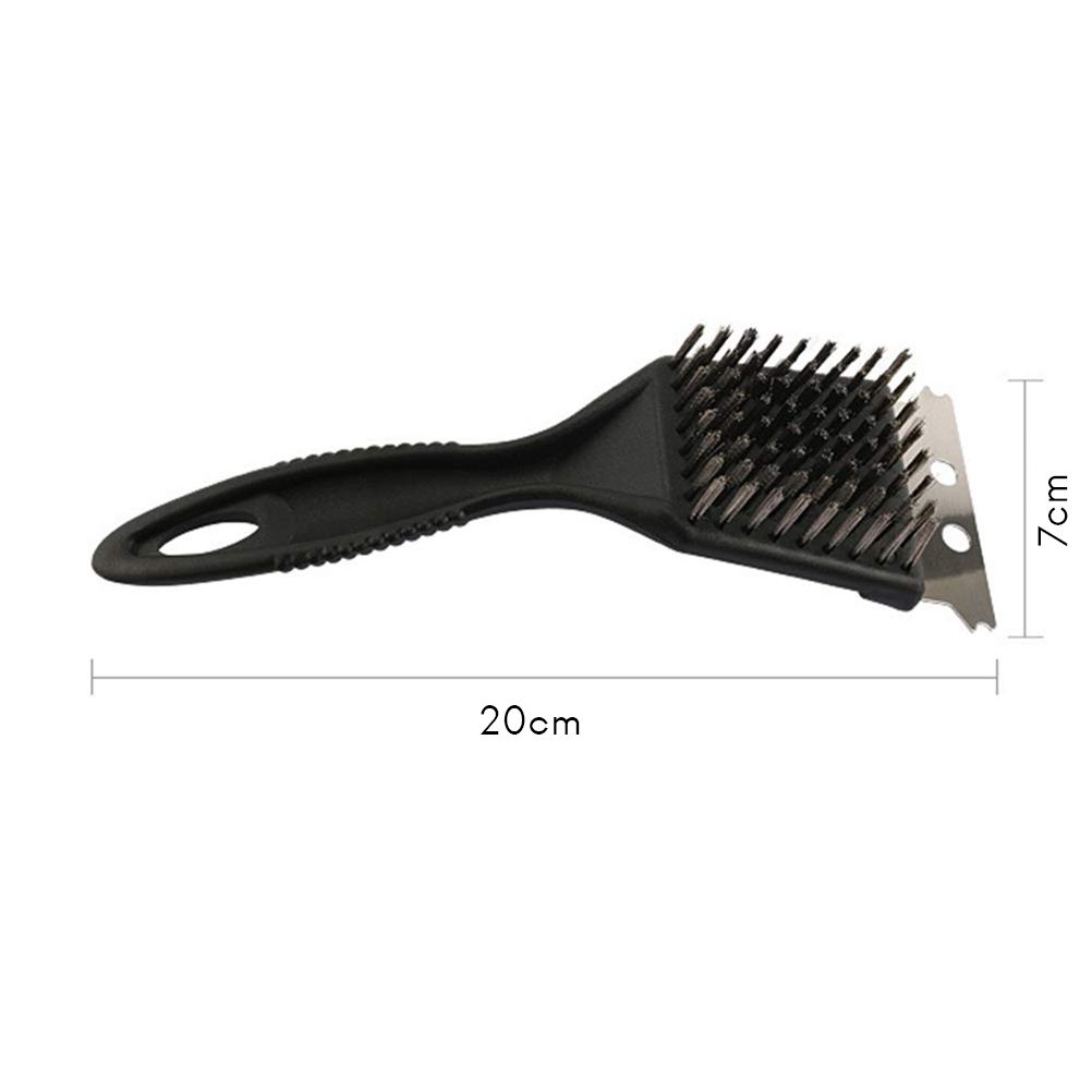 2Pcs BBQ Grill Brushes Stainless Steel Bristles Cleaning Brushes Barbecue view 2