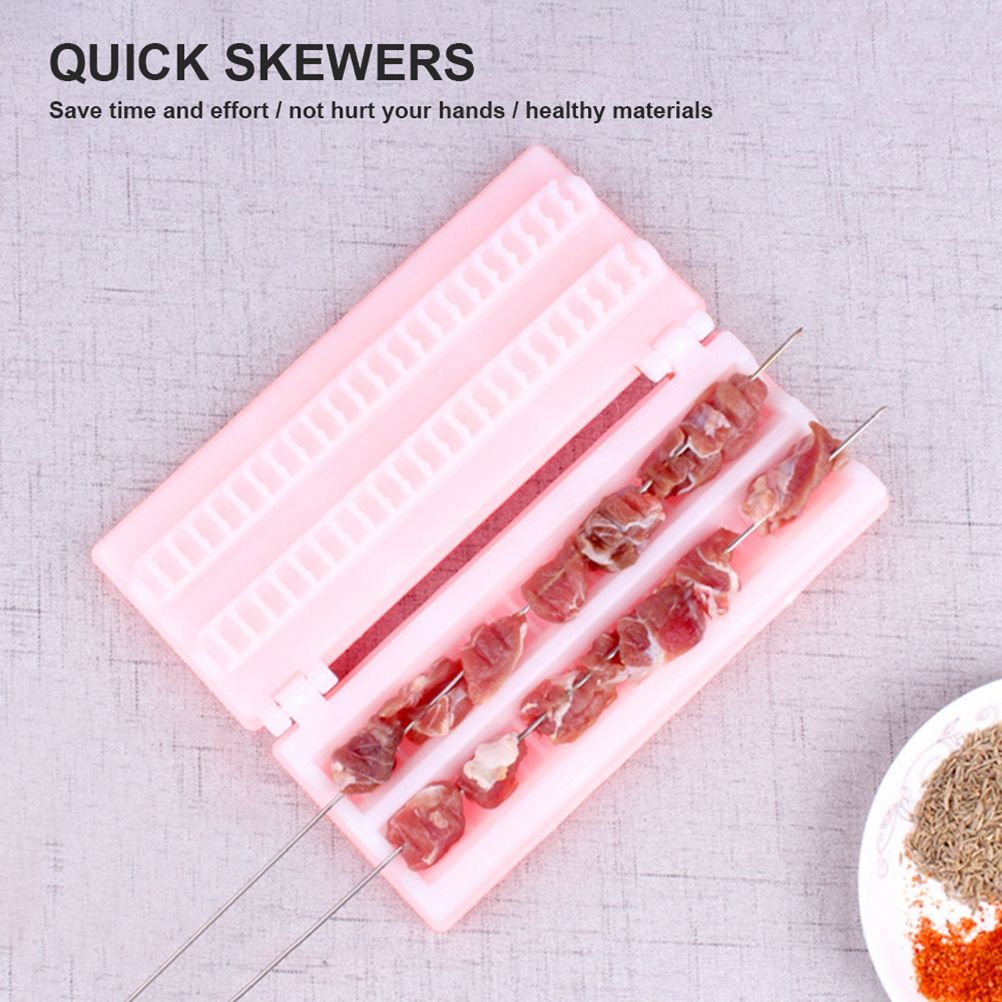 Barbecue Meat Skewer Tool Handheld Meat Skewer Device Portable Barbecue Kebab view 7