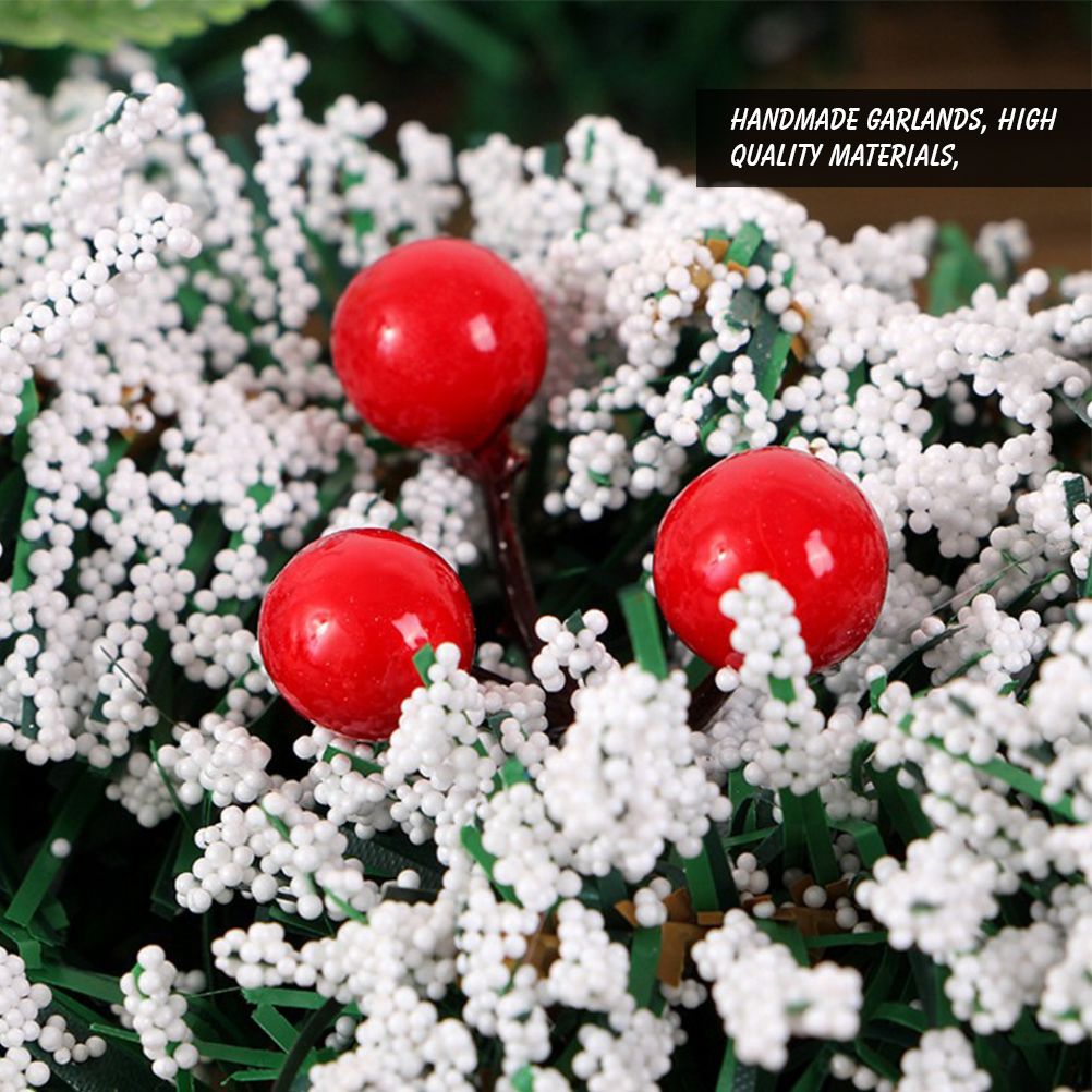 20cm/30cm/40cm Artificial Christmas Wreath Christmas Garland for Your Front view 2
