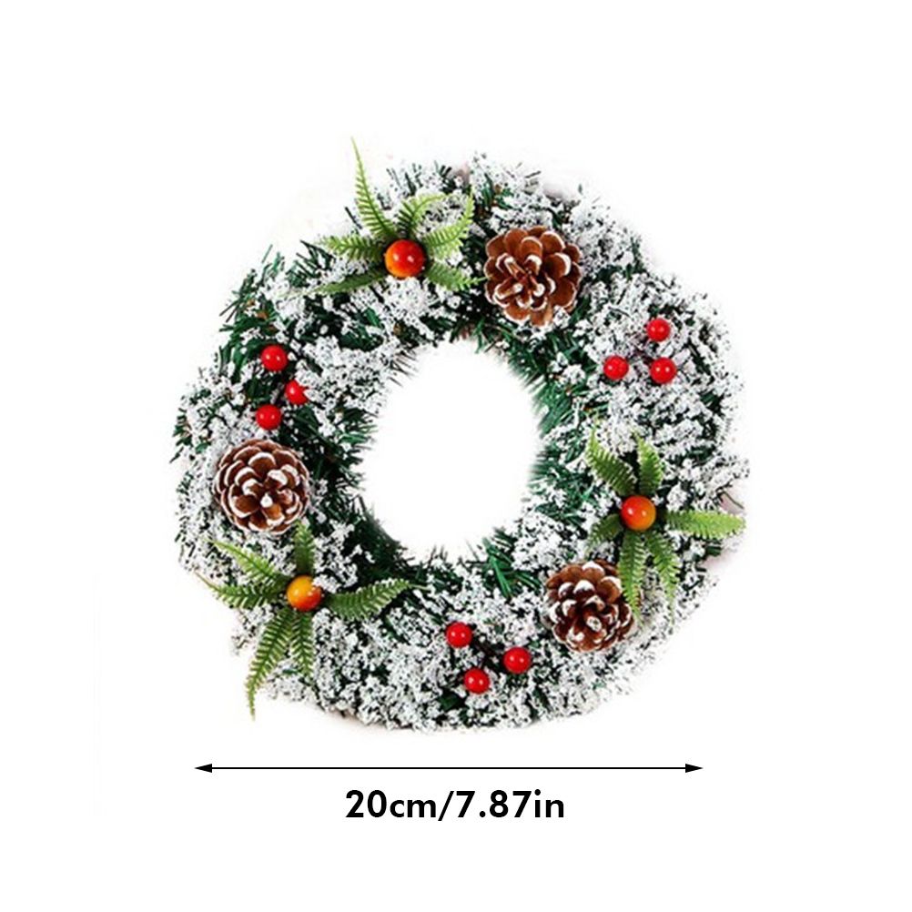 20cm/30cm/40cm Artificial Christmas Wreath Christmas Garland for Your Front view 10