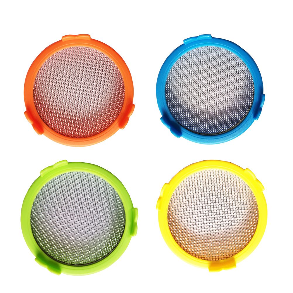 4Pcs Plastic Sprouting Lids with Stainless Steel Screen for 86mm Wide Mouth view 6