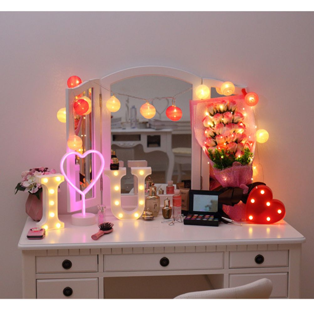 LED 26 Alphabet Letter Number Lights Ampersand Symbol Love Heart Light Up Sign view 6