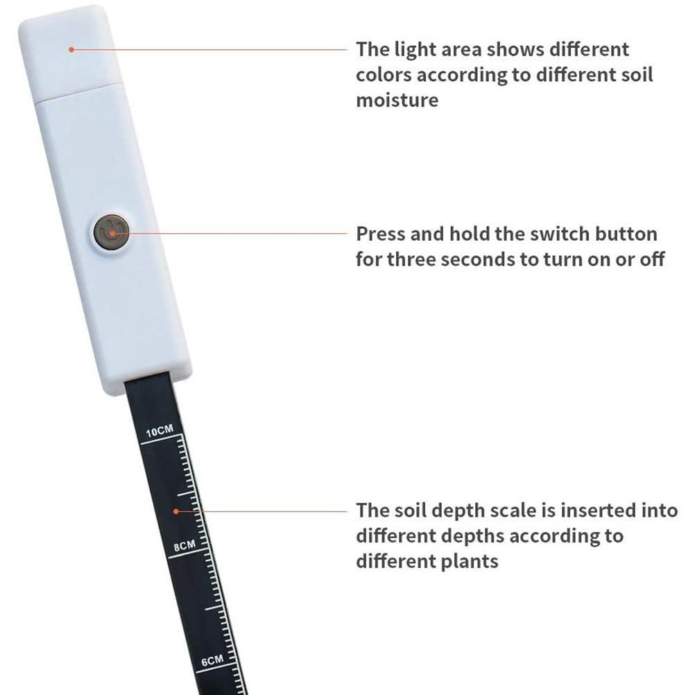 Plant Soil Moisture Meter Soil Humidity Tool for Indoor Plants Care Soil view 3