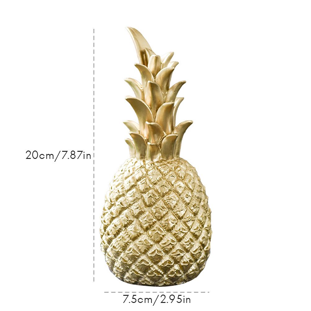 Nordic Modern Resin Pineapple Decor Living Room Wine Cabinet Window Desktop view 2