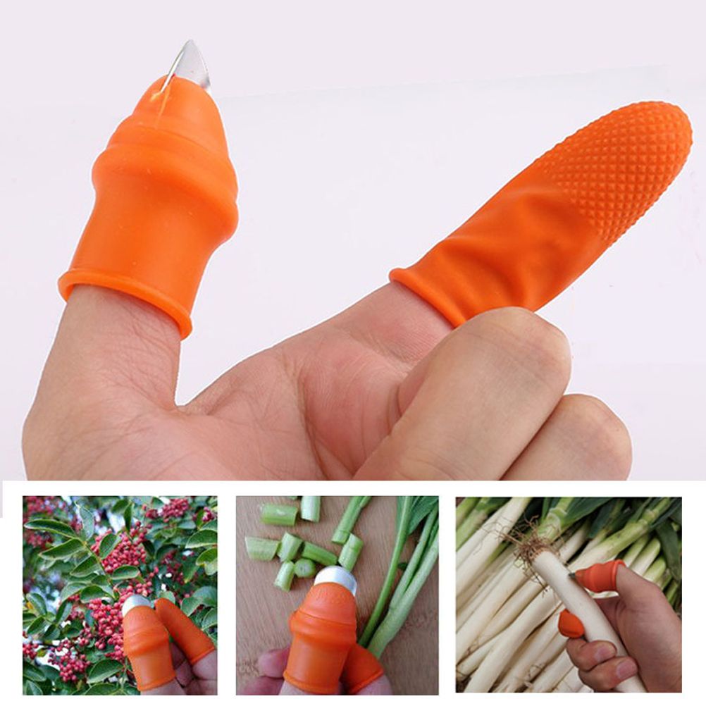 Picking Thumb Cutter Finger Sleeve Set Picking Tool for Harvesting Plant view 6