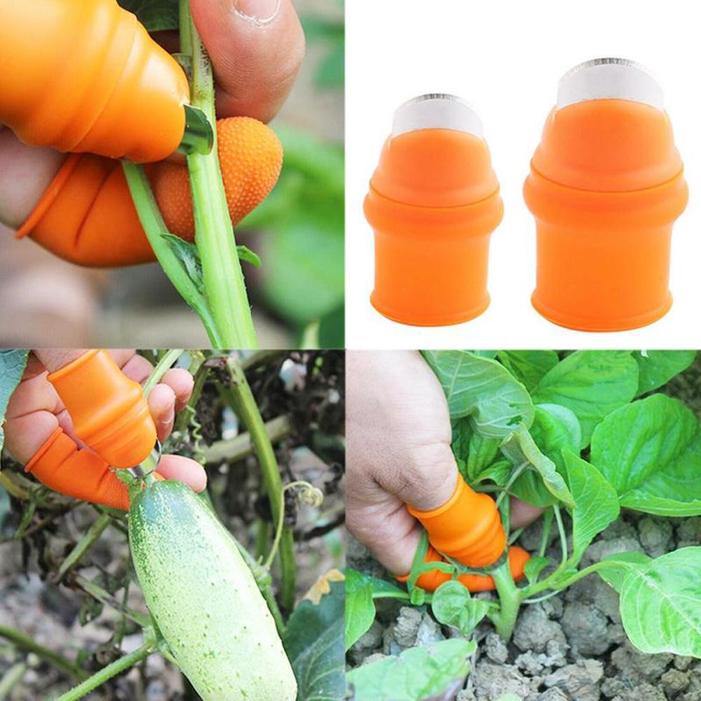 Picking Thumb Cutter Finger Sleeve Set Picking Tool for Harvesting Plant view 8