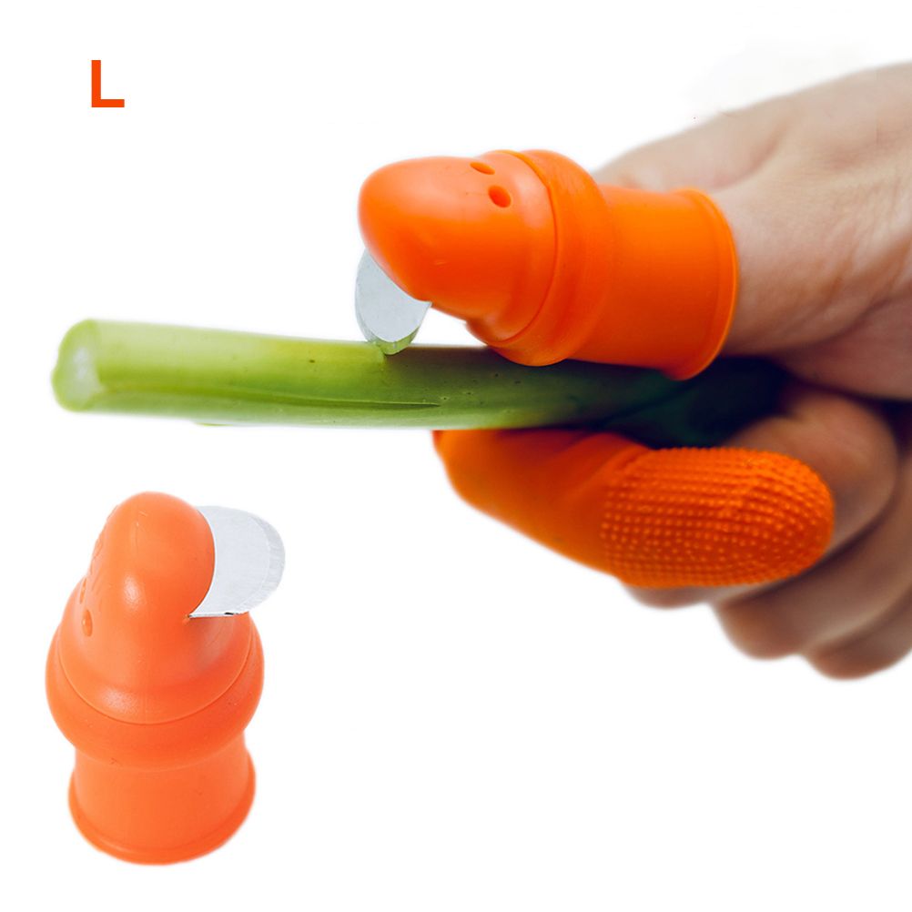 Picking Thumb Cutter Finger Sleeve Set Picking Tool for Harvesting Plant — image 1