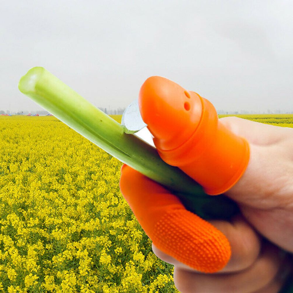 Picking Thumb Cutter Finger Sleeve Set Picking Tool for Harvesting Plant view 6