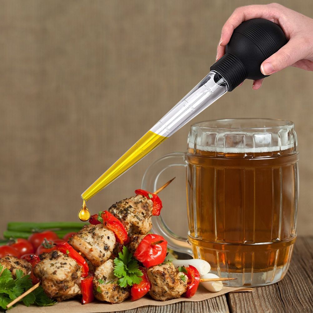 Turkey Oil Dropper with Brush Chicken Barbecue Food Baster Barbecue Pipe view 6