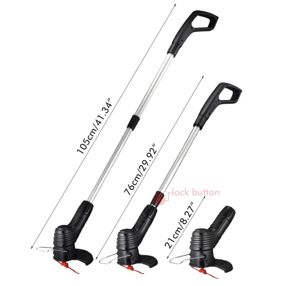 Garden Tool Cordless Lawn Trimmer Cordless Rechargeable Grass Trimmer String view 2