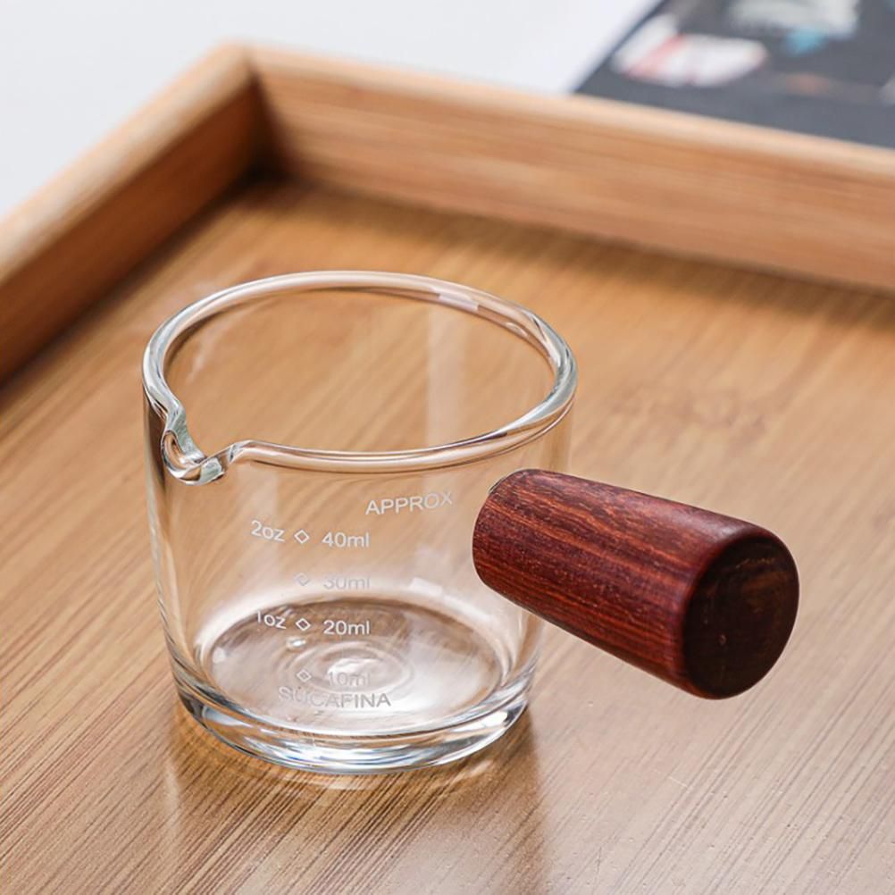 Glass Milk Cup Glass Measuring Cup with Handle Clear Scale Baking Milk Cup for view 6