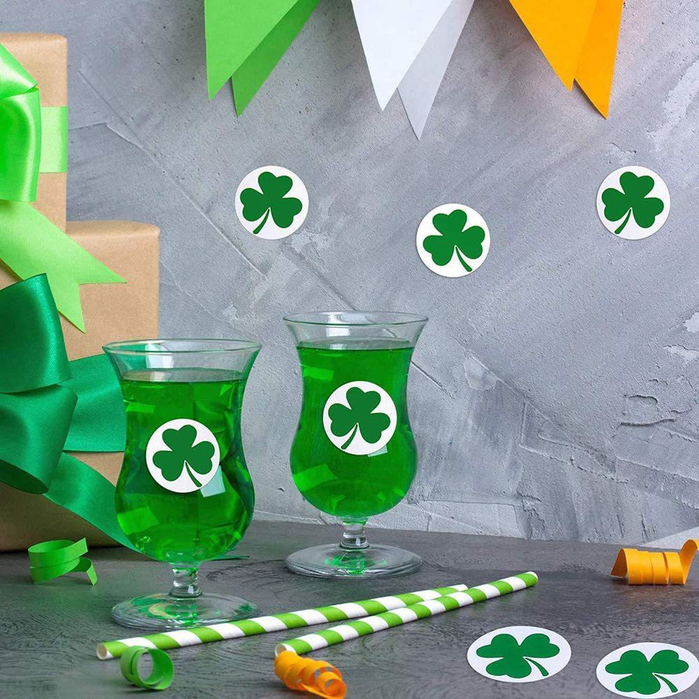 St. Patrick's Day Stickers Shamrock Roll Stickers Self Adhesive Label Craft view 8