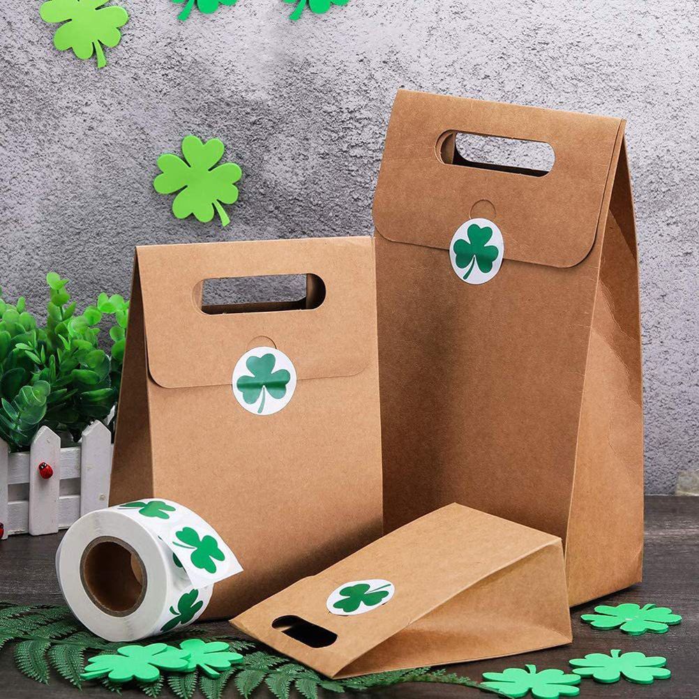 St. Patrick's Day Stickers Shamrock Roll Stickers Self Adhesive Label Craft view 9