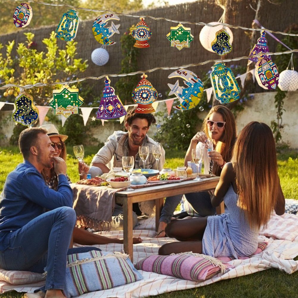 Eid Mubarak Led String Lights Ramadan Decoration for Home Muslim Party view 5