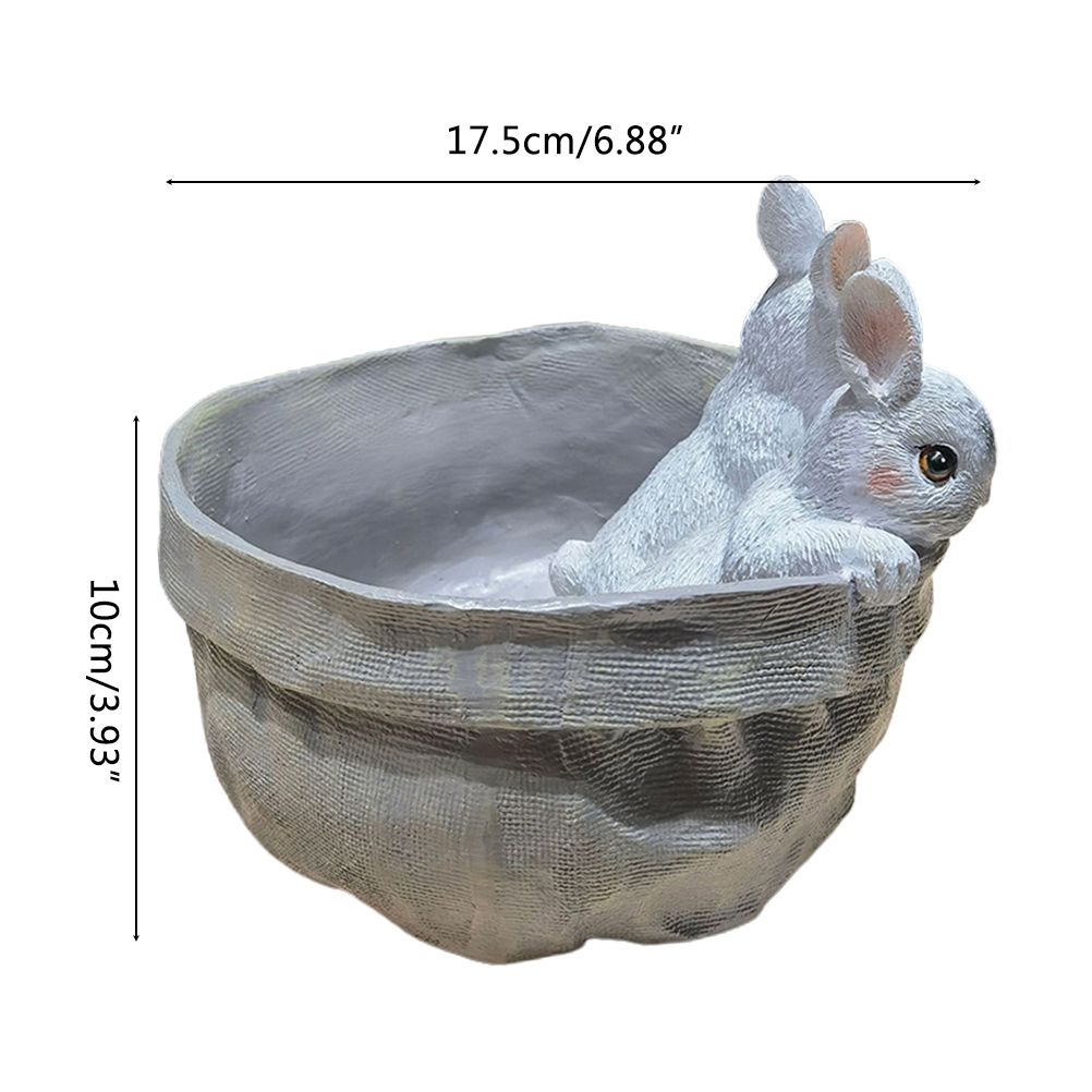 Rabbit Flower Pot Succulent Planter Garden Pots Bunny Decorative Flower Pot view 2