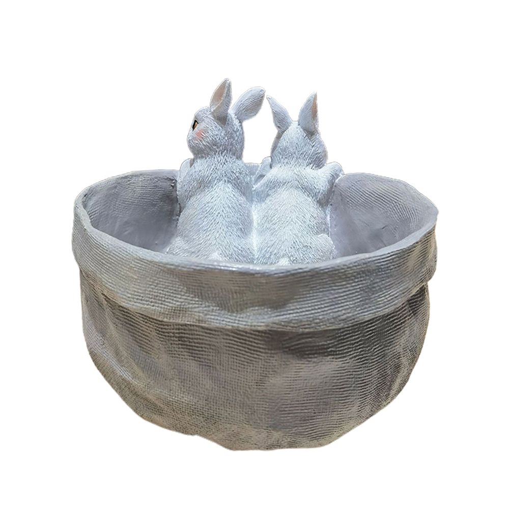 Rabbit Flower Pot Succulent Planter Garden Pots Bunny Decorative Flower Pot view 4