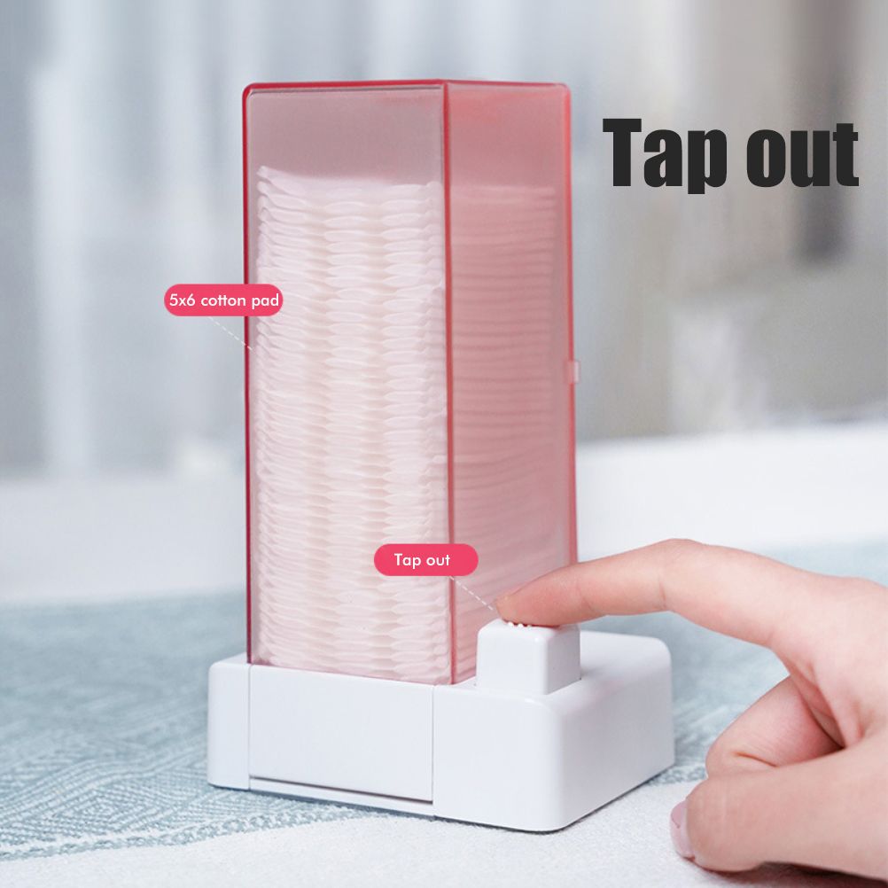 Automatic Cotton Pad Dispenser Press Out Makeup Cotton Holder Dispenser view 3