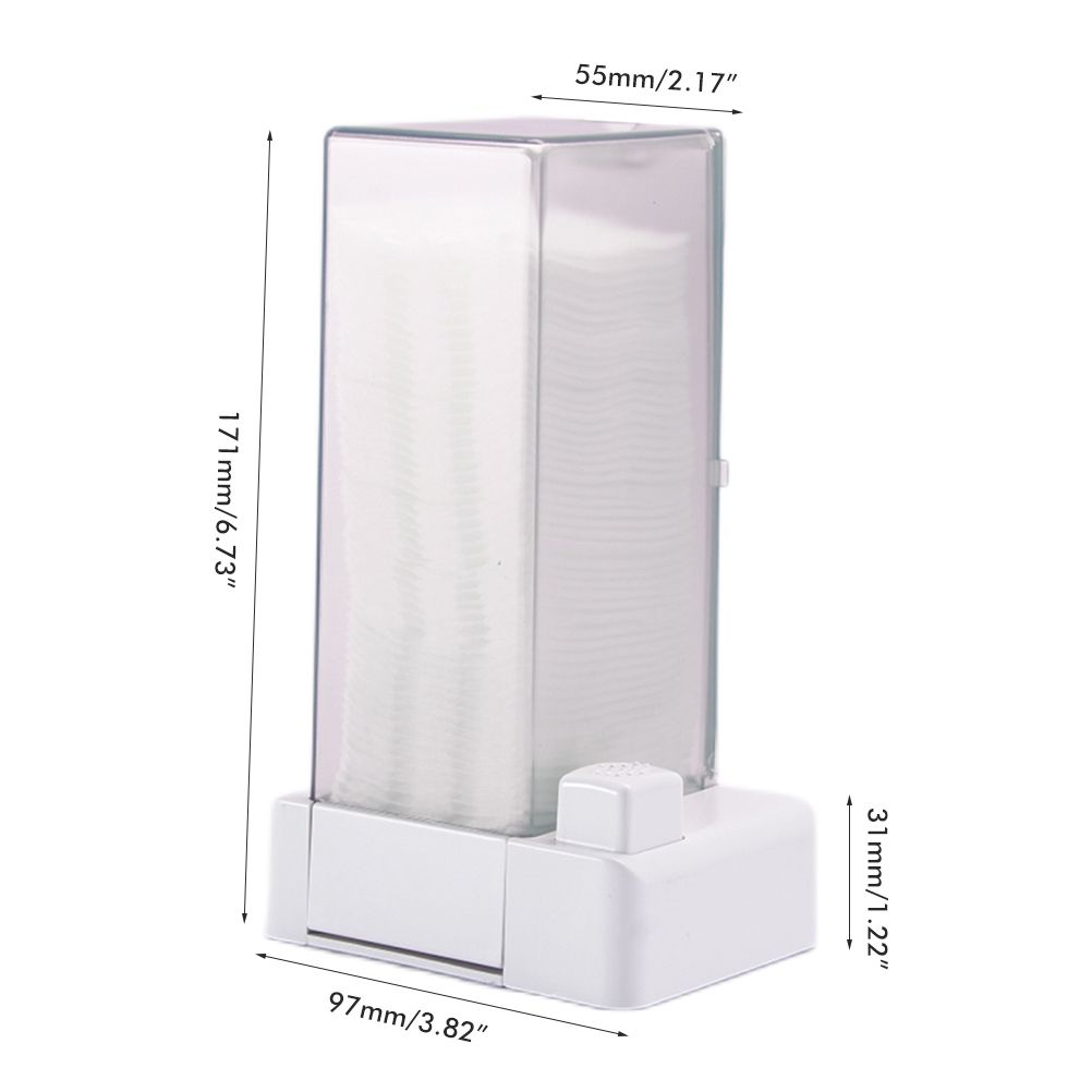 Automatic Cotton Pad Dispenser Press Out Makeup Cotton Holder Dispenser view 2