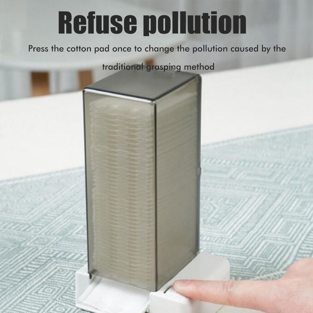 Automatic Cotton Pad Dispenser Press Out Makeup Cotton Holder Dispenser view 8