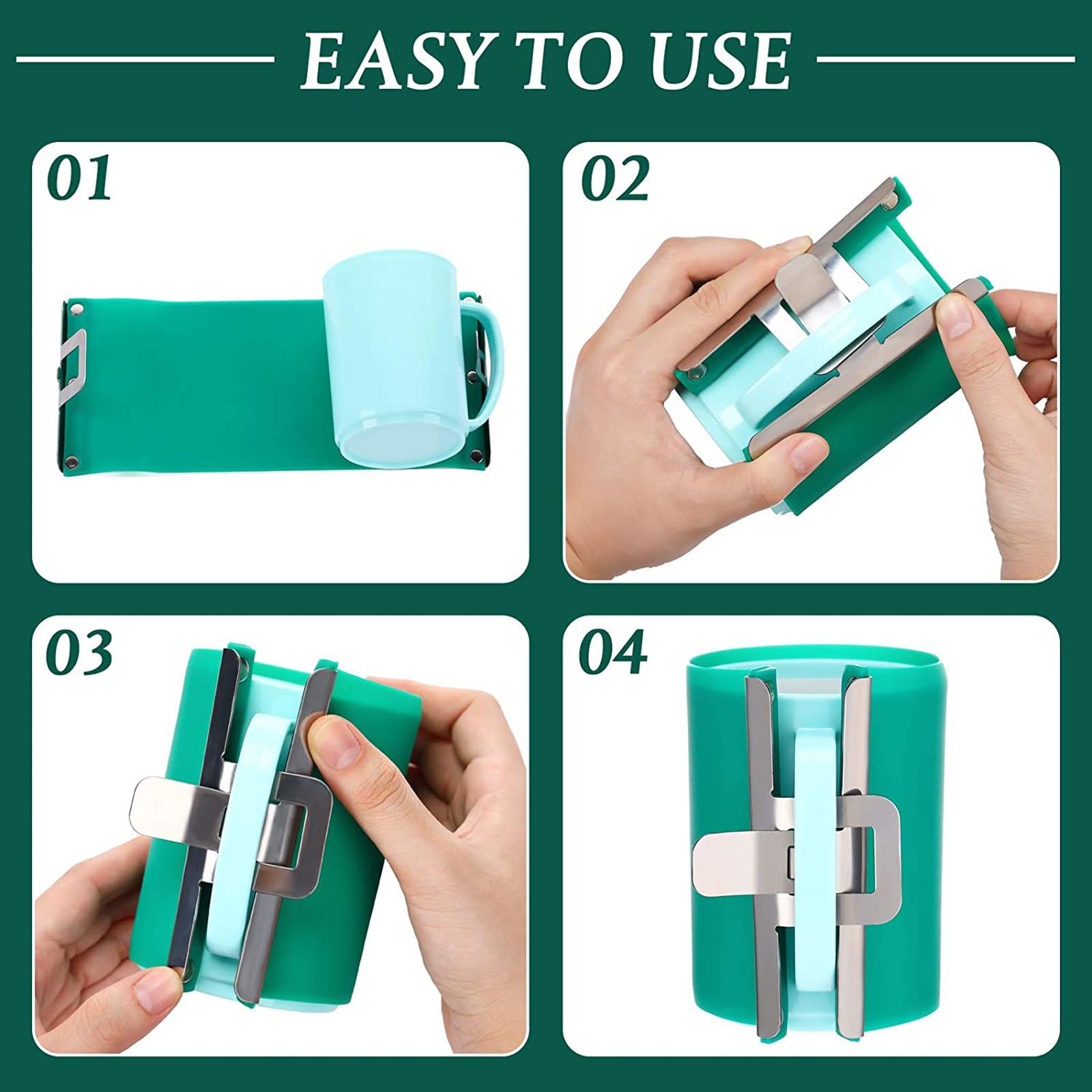 Transfer Mug Holder Multipurpose Safe Durable Silicone Heat Press Mug Clamp view 4