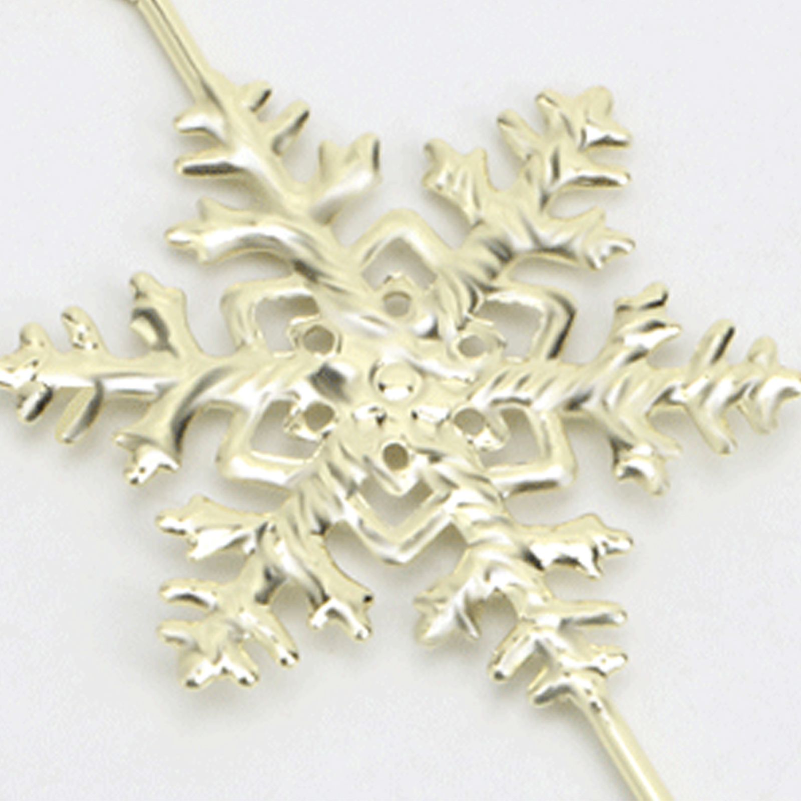 20pcs Metal Snowflake Flake Hooks Christmas Hooks Christmas Tree Holiday view 2