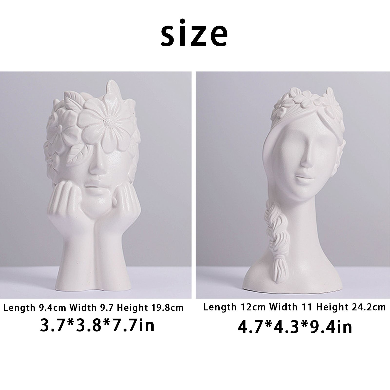 Vase White Ceramic Vases for Home Living Room Guesthouse Decoration view 4