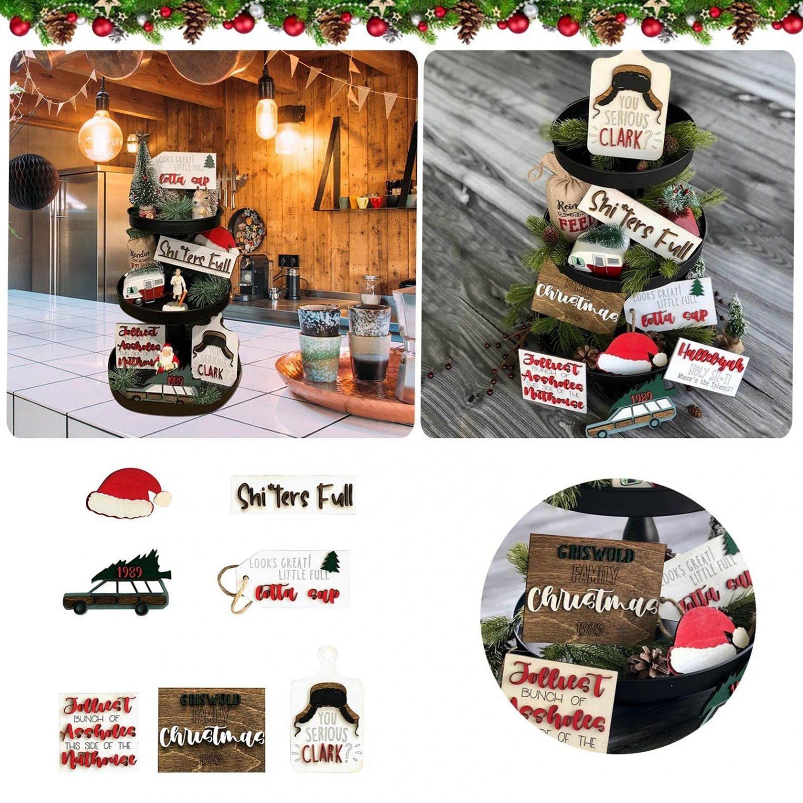 Christmas Layered Tray Decoration view 2