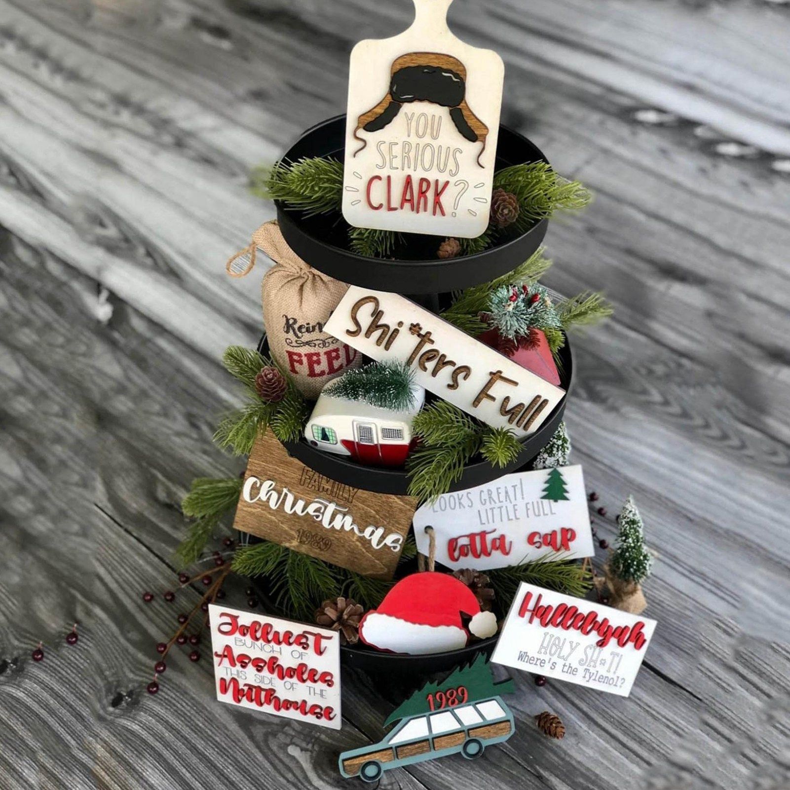 Christmas Layered Tray Decoration view 5