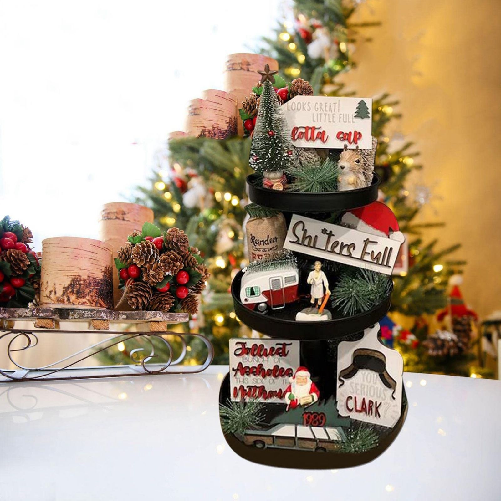 Christmas Layered Tray Decoration view 10