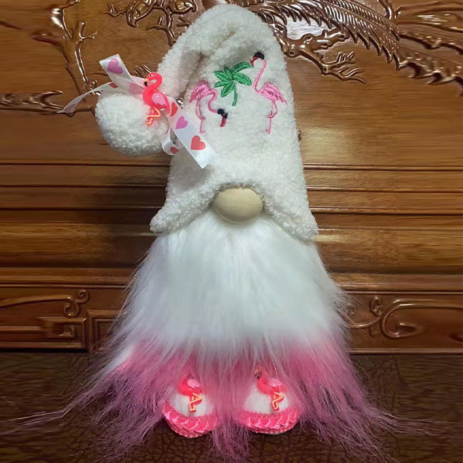 Holiday Gnome Plush Doll Tiered Tray Decorative Dolls Handmade Stuffed Gnome view 12