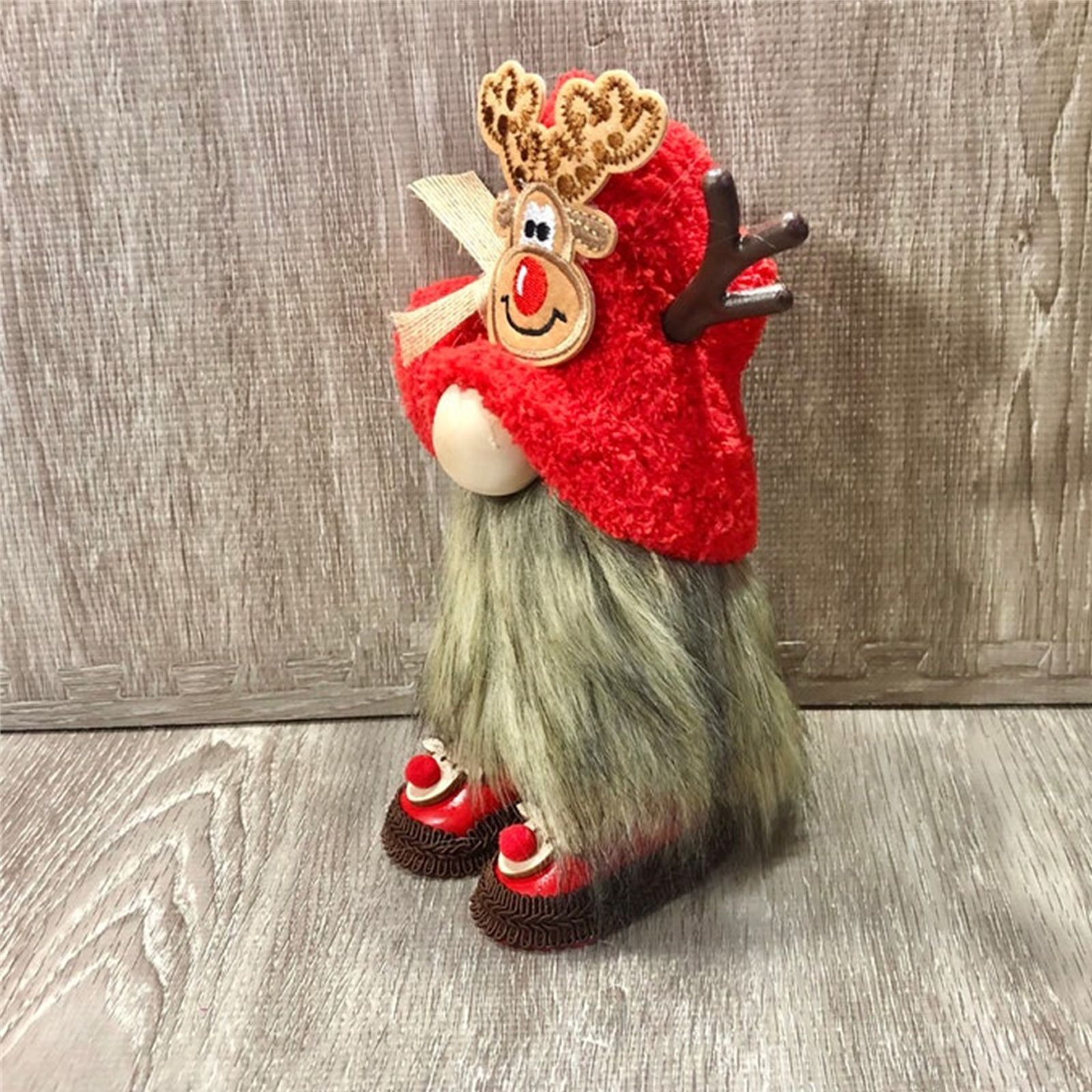 Holiday Gnome Plush Doll Tiered Tray Decorative Dolls Handmade Stuffed Gnome view 13