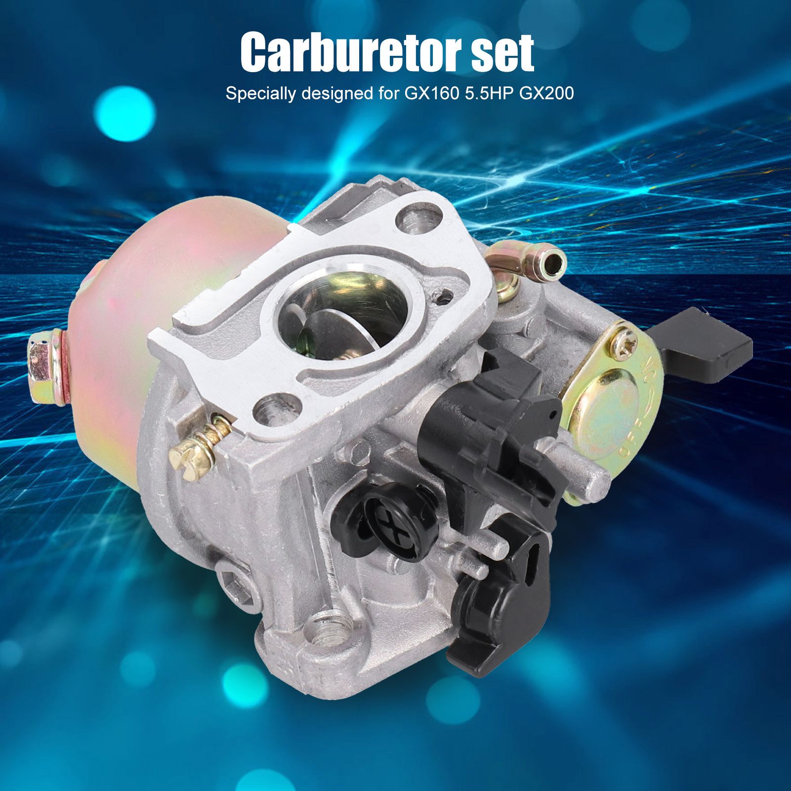 Carburetor Set Replacement Aluminum Garden Tool Accessories for GX160 5.5HP GX200 view 12