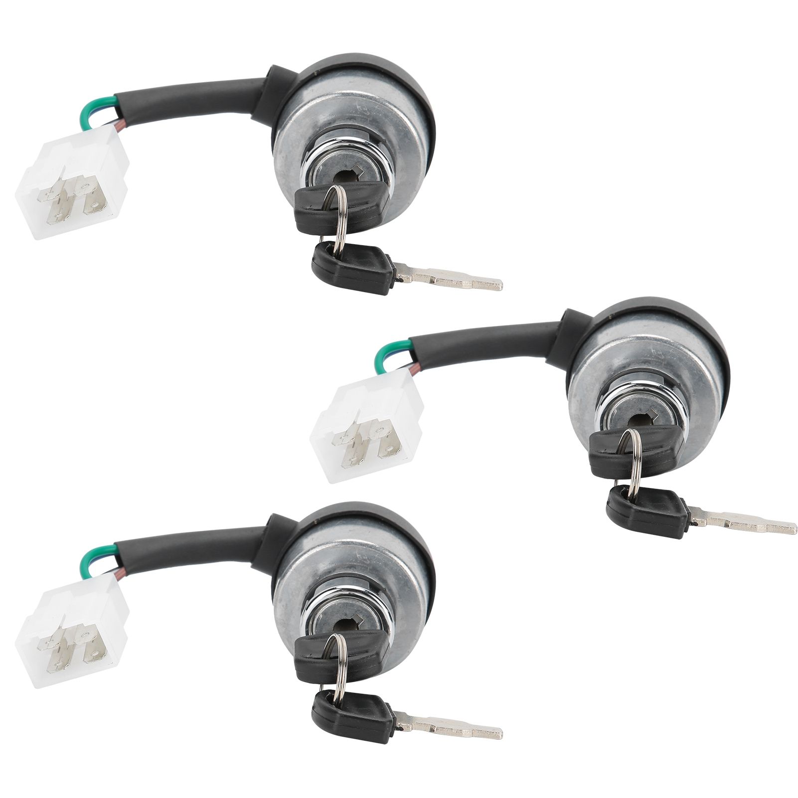 3Set Electric Door Lock 4-Wire Ignition Switch with Keys for view 4