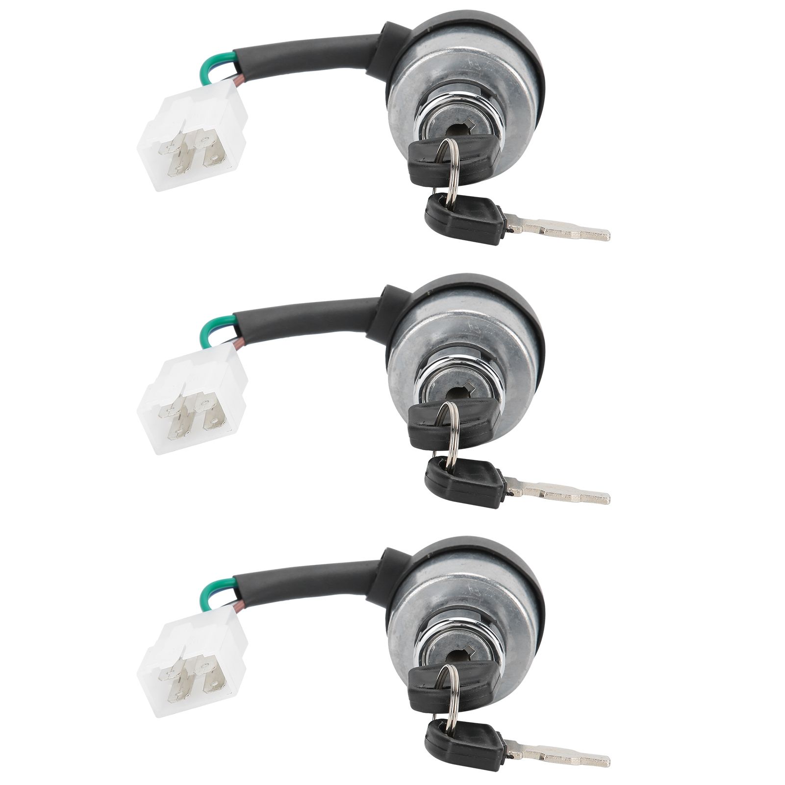 3Set Electric Door Lock 4-Wire Ignition Switch with Keys for view 6