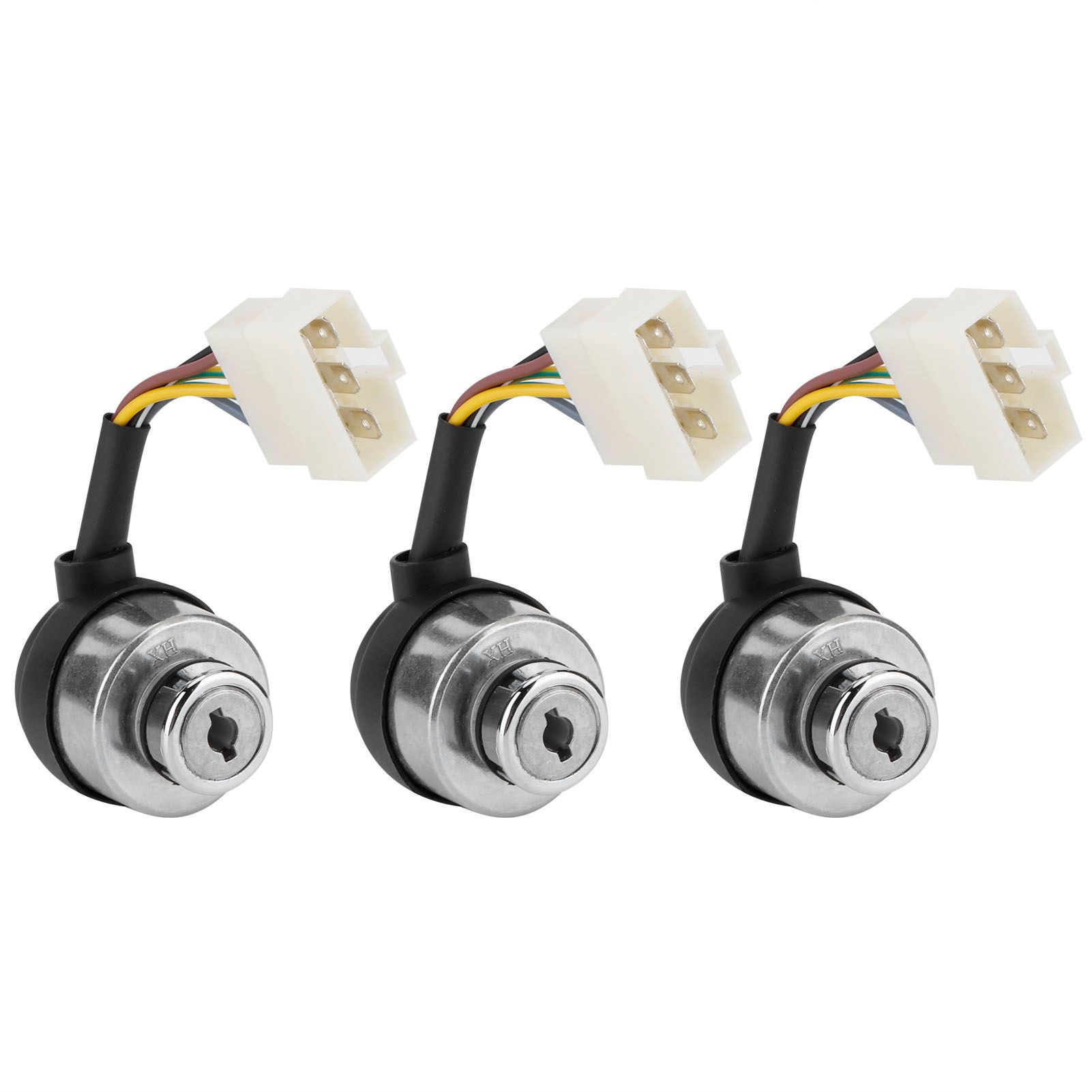 3Set 6 Wire Ignition Switch with Key for 188F/GX390/190F/GX420 Gasoline Engine view 4