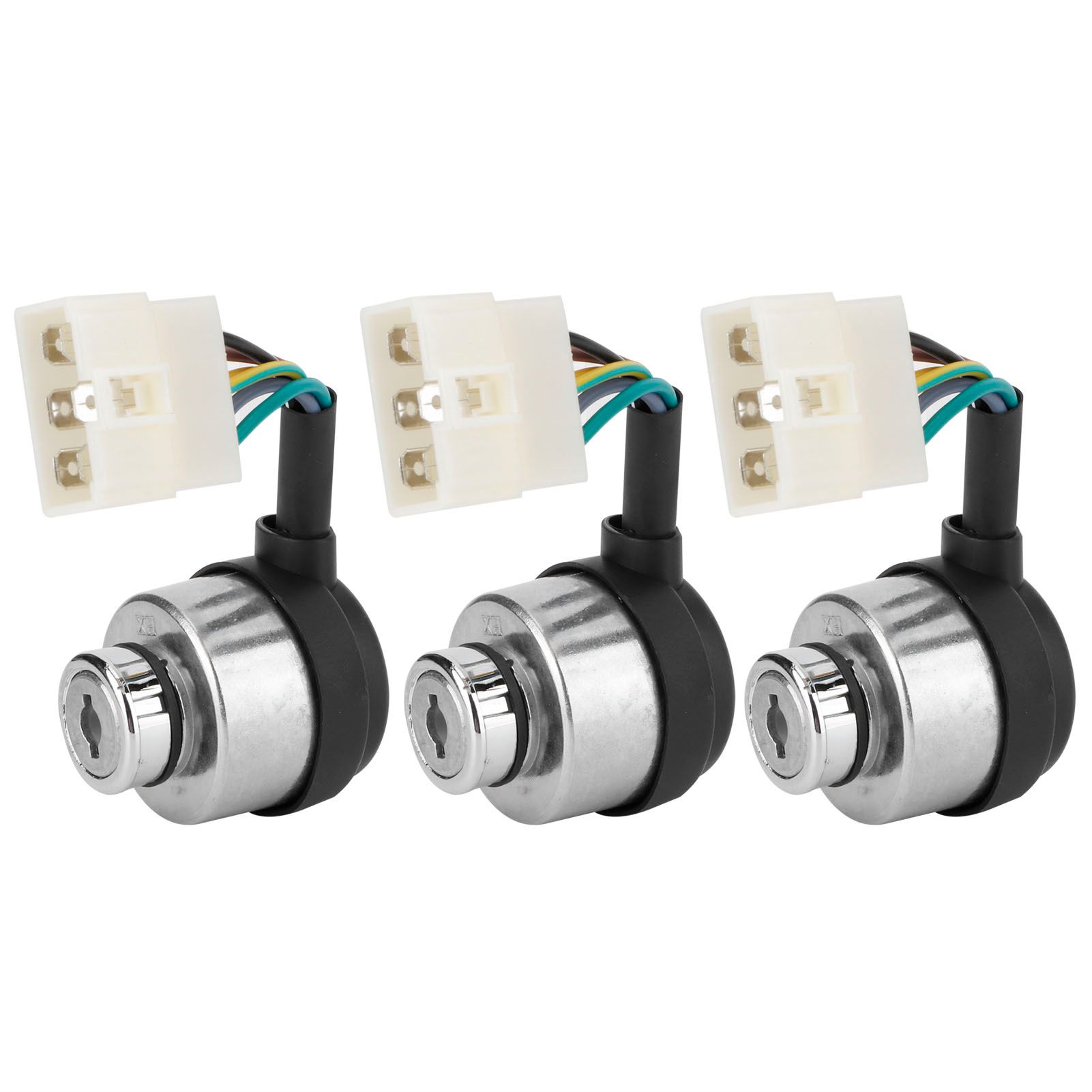 3Set 6 Wire Ignition Switch with Key for 188F/GX390/190F/GX420 Gasoline Engine view 5