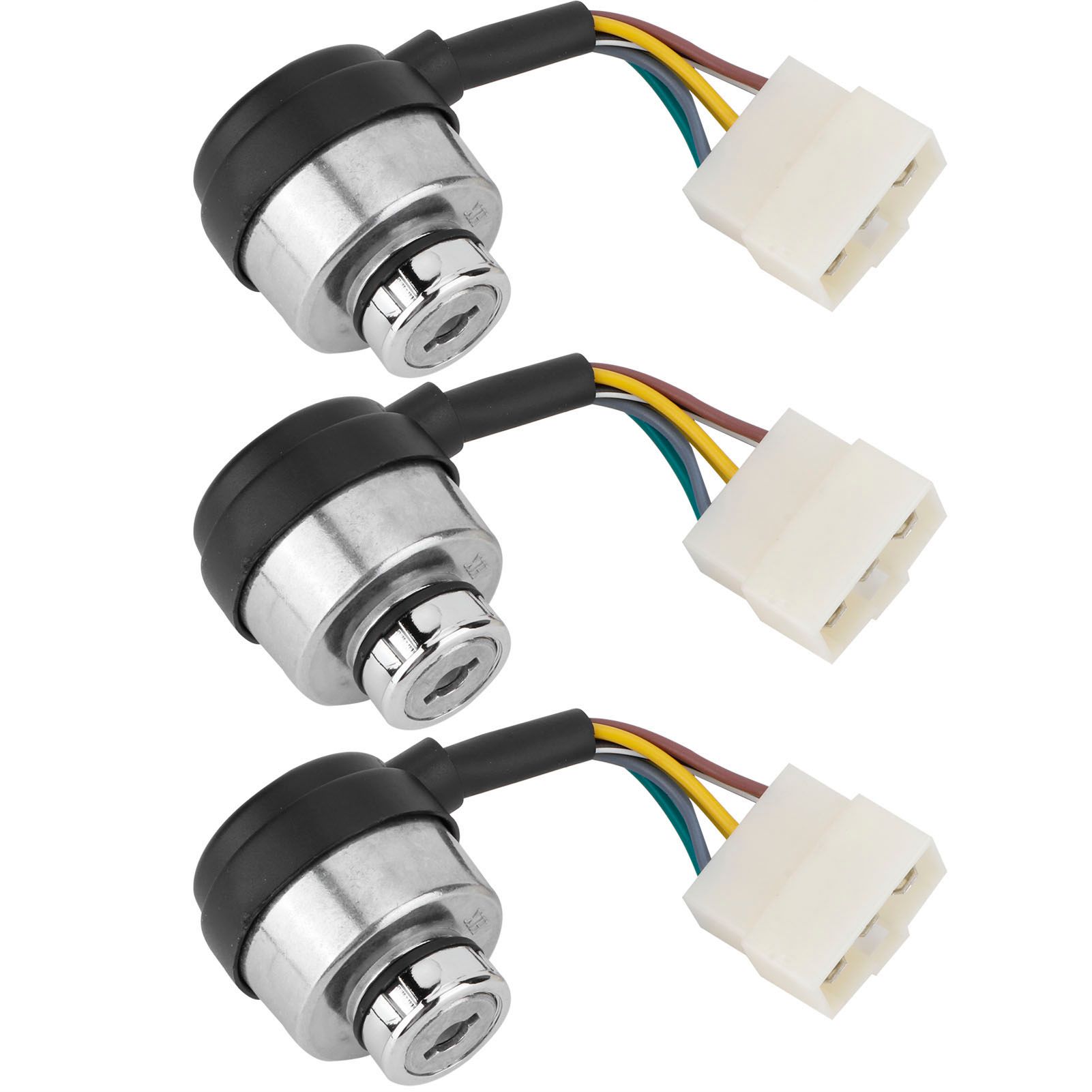 3Set 6 Wire Ignition Switch with Key for 188F/GX390/190F/GX420 Gasoline Engine view 6