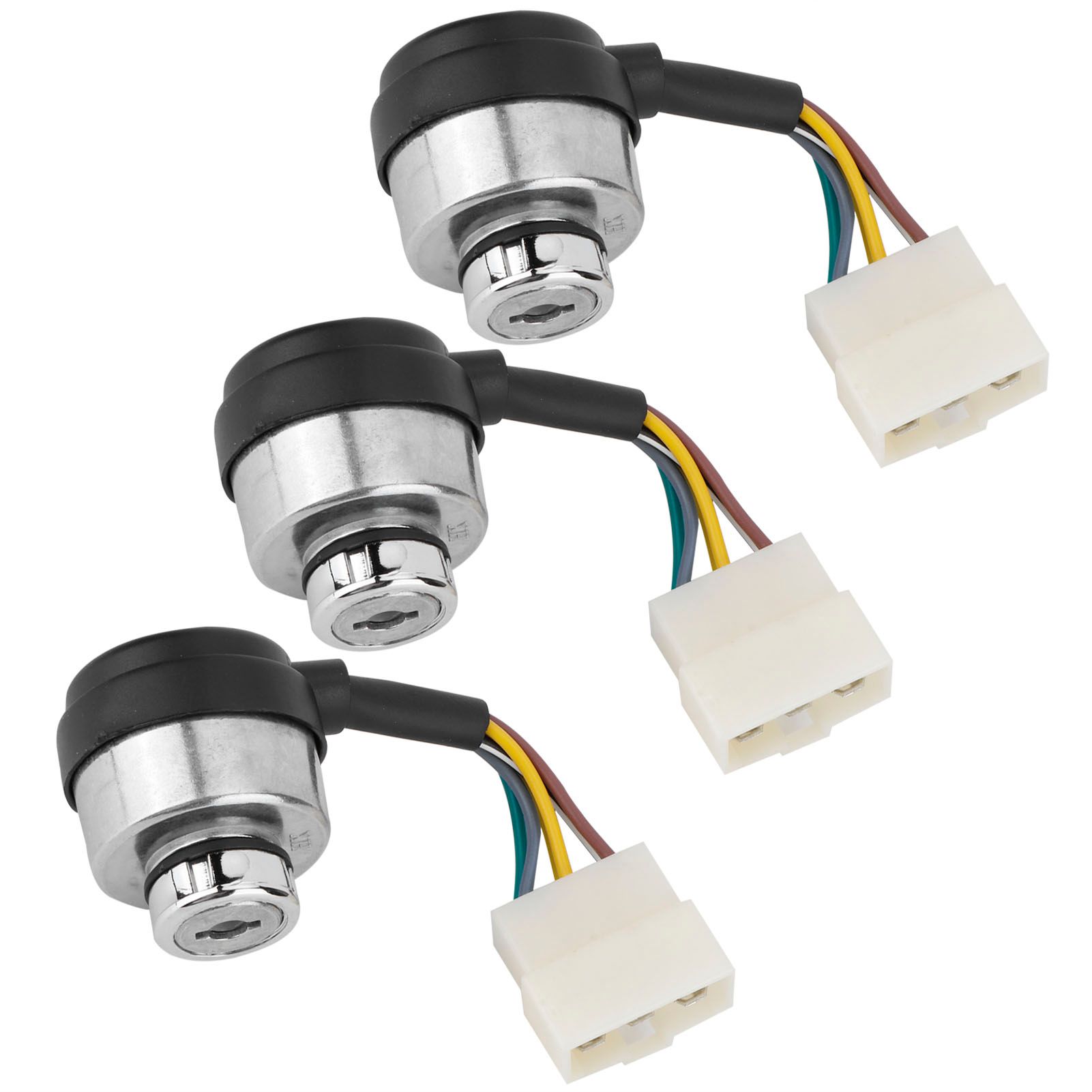 3Set 6 Wire Ignition Switch with Key for 188F/GX390/190F/GX420 Gasoline Engine view 7