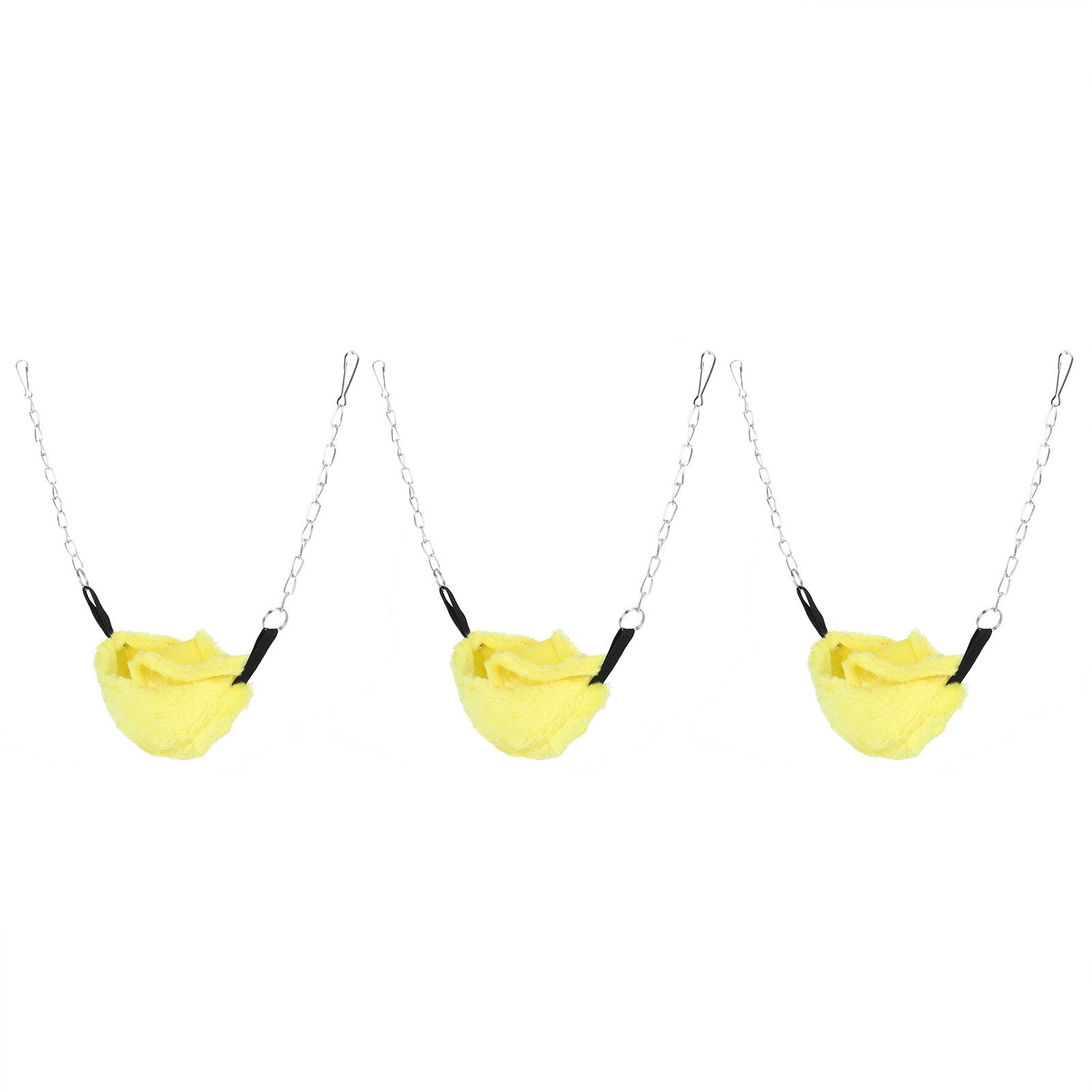3 Sets Pet Cage Winter Warm Banana Shape Hamster Hammock Bed Hanging House